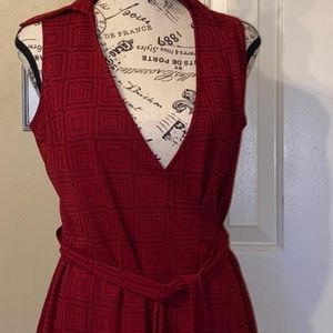 Sleeveless wrap dress